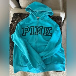 Blue Victoria’s Secret PiNK Full Zip Hoodie